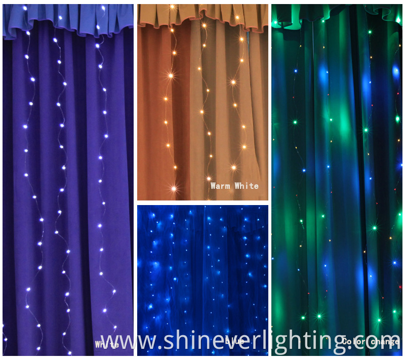 Copper Wire LED Curtain Lights